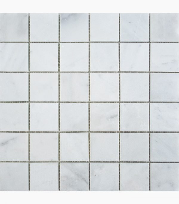 2x2 BIANCO Polished Marble MOSAIC