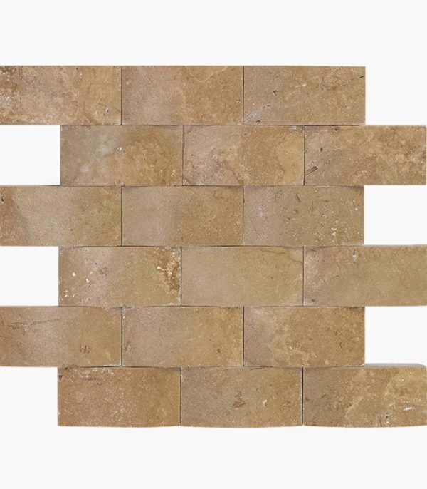 2x4 NOCE 'Weave' Travertine MOSAIC