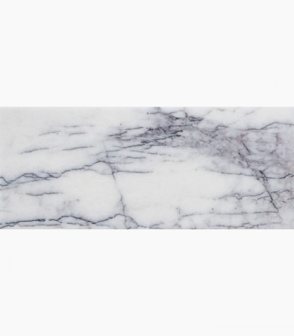 4x12 WHITE LILAC Polished Marble TILE
