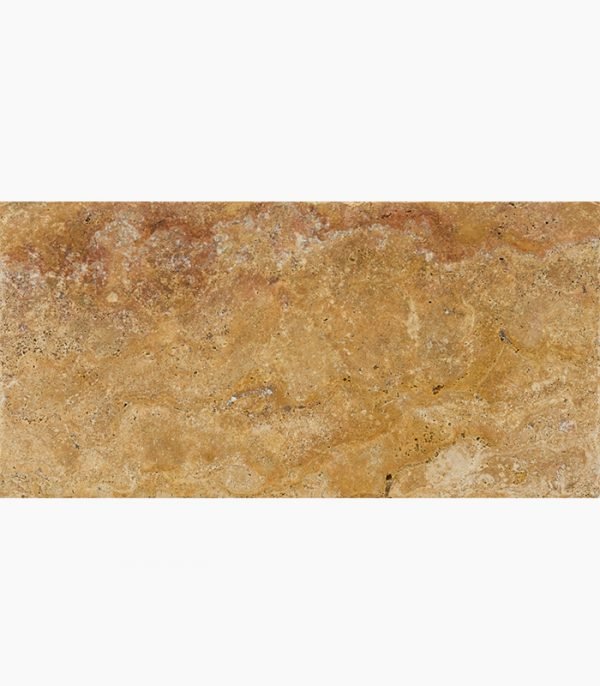 6x12 AUTUMN BLEND Tumbled Travertine PAVER