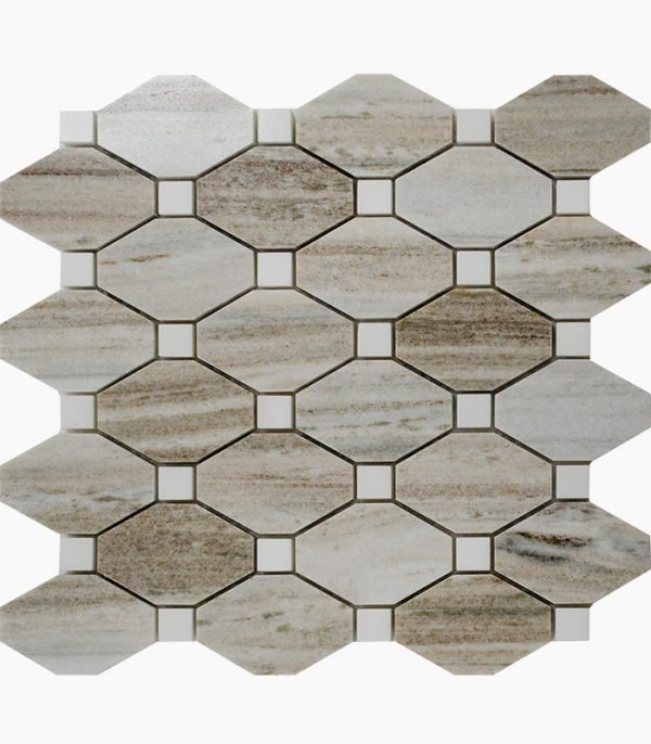 Elegant SKYLINE Polished Marble MOSAIC