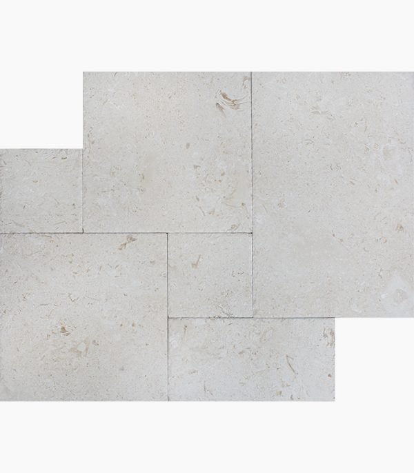 French Pattern SHELL STONE Brushed Limestone TILE